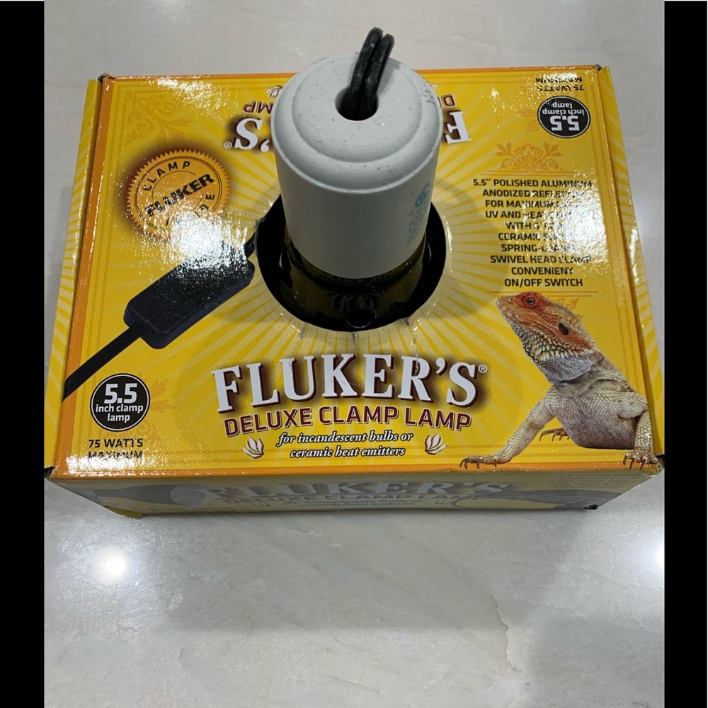 New Flukers Aquarium Deluxe Clamp Lamp